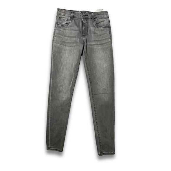 Kut From The Kloth High-Rise Ankle Skinny Jeans Size 2 Gray Stretch Slim Fit Den - Picture 2 of 8